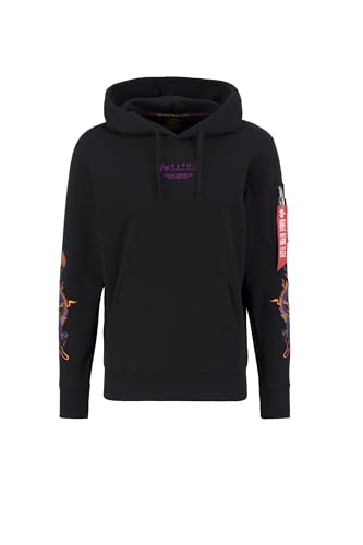 Alpha Industries Dragon EMB Hoodie für Herren Black von ALPHA INDUSTRIES