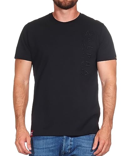 Alpha Industries EMB T T-Shirt für Herren Black von ALPHA INDUSTRIES