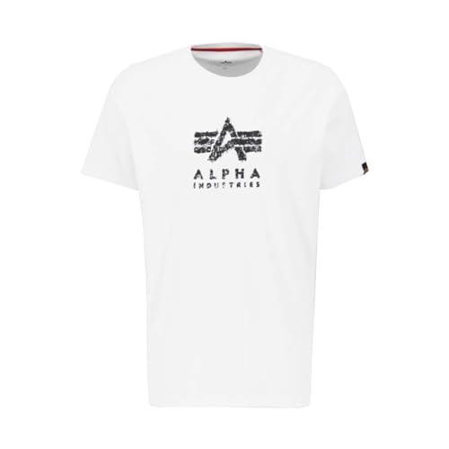 Alpha Industries Grunge Logo T T-Shirt für Herren White Alpha Industries Grunge Logo T T-Shirt für Herren White von ALPHA INDUSTRIES