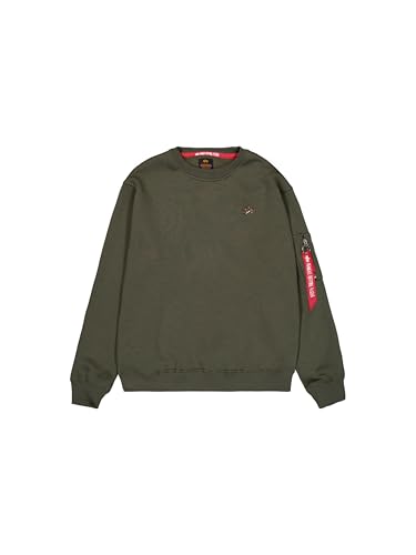 Alpha Industries Herren 3D Small Logo Sweater, Dark Olive, 3XL Alpha Industries Herren 3D Small Logo Sweater, Dark Olive, 3XL von ALPHA INDUSTRIES