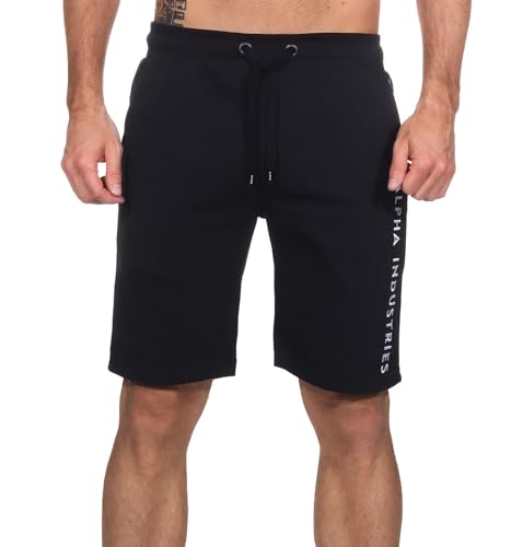 Alpha Industries Herren AI Sweat Short Bermuda, Black, 3XL von ALPHA INDUSTRIES