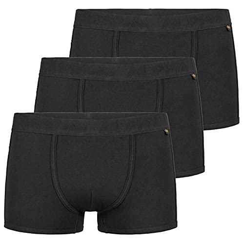 Alpha Industries Herren AI Tape Underwear 3 Pack Unterwäsche Boxershorts, All Black, M (3er Pack) von ALPHA INDUSTRIES