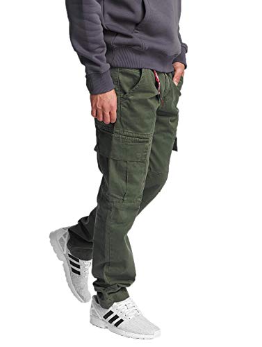 Alpha Industries Herren Agent Pant Freizeithose Hose, Dark Olive, 29 von ALPHA INDUSTRIES