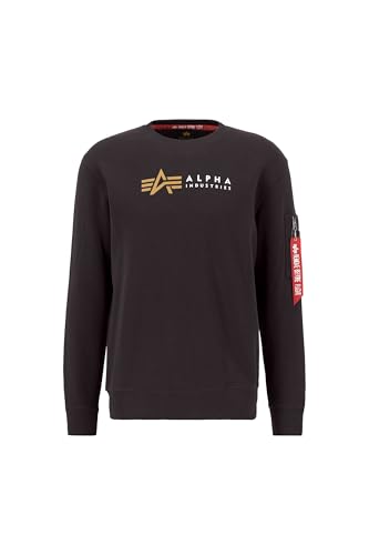 Alpha Industries Herren Alpha Label Sweater, Hunter Brown, 3XL Alpha Industries Herren Alpha Label Sweater, Hunter Brown, 3XL von ALPHA INDUSTRIES