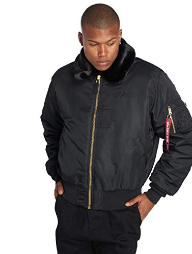 Alpha Industries Herren B15 Bequeme Bomberjacke, Black, 2 XL von ALPHA INDUSTRIES