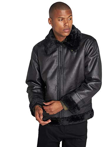 Alpha Industries Herren B3 FL Fliegerjacke, Black/Black, 3XL von ALPHA INDUSTRIES