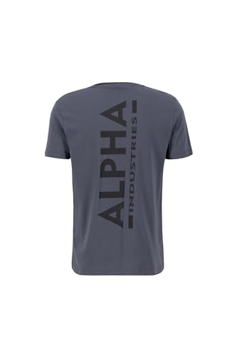 Alpha Industries Herren Backprint T-Shirt, Greyblack/Black, M Alpha Industries Herren Backprint T-Shirt, Greyblack/Black, M von ALPHA INDUSTRIES