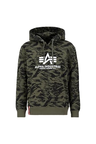 Alpha Industries Herren Basic Hoody Camo Kapuzenpullover, Brushstroke Green, XXL Alpha Industries Herren Basic Hoody Camo Kapuzenpullover, Brushstroke Green, XXL von Alpha Industries