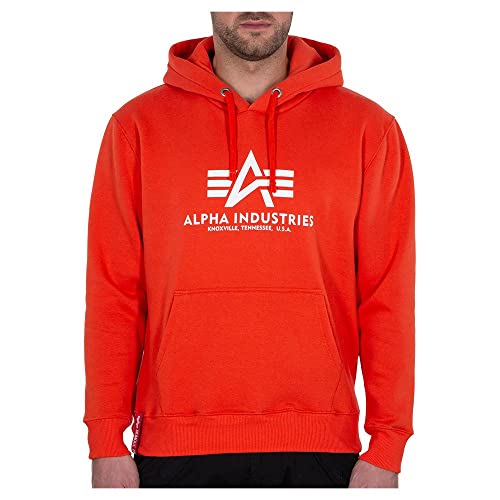 Alpha Industries Herren Basic Hoody Kapuzenpullover, Atomic Red, XL Alpha Industries Herren Basic Hoody Kapuzenpullover, Atomic Red, XL von ALPHA INDUSTRIES