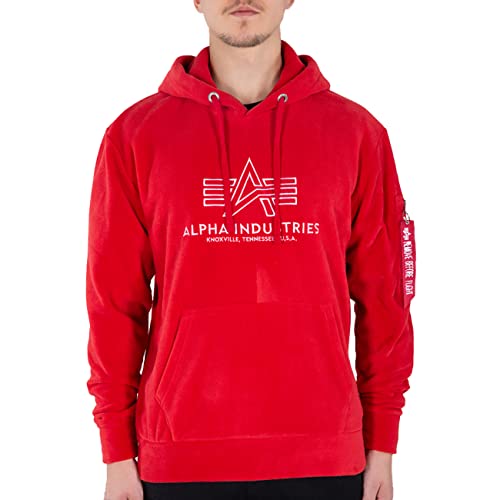 Alpha Industries Herren Basic Hoody Polar Fleece Kapuzenpullover, Speed Red, L Alpha Industries Herren Basic Hoody Polar Fleece Kapuzenpullover, Speed Red, L von ALPHA INDUSTRIES