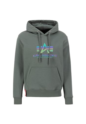 Alpha Industries Herren Basic Hoody Rainbow Ref. Print, Vintage Green, 3XL Alpha Industries Herren Basic Hoody Rainbow Ref. Print, Vintage Green, 3XL von ALPHA INDUSTRIES