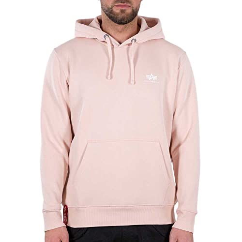 Alpha Industries Herren Basic Hoody Small Logo Kapuzensweat Kapuzenpullover, Pale Peach, XL von Alpha Industries