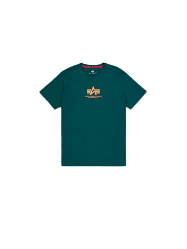 Alpha Industries Herren Basic ML T-Shirt, Force Green, S von Alpha Industries