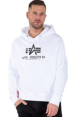 Alpha Industries Herren Basic OS Hoody Kapuzenpullover, White, S Alpha Industries Herren Basic OS Hoody Kapuzenpullover, White, S von ALPHA INDUSTRIES