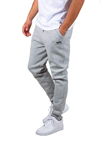 Alpha Industries Herren Basic SL Jogginghose Hose, Grey Heather, XS von ALPHA INDUSTRIES