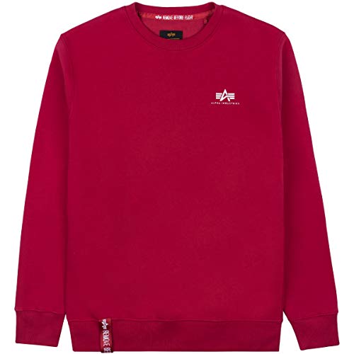 Alpha Industries Herren Basic Sweater Small Logo Sweatshirt, RBF Red, XXL Alpha Industries Herren Basic Sweater Small Logo Sweatshirt, RBF Red, XXL von ALPHA INDUSTRIES