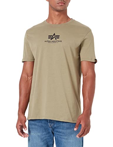 ALPHA INDUSTRIES Herren Basic T Ml T-Shirt, Grün (Olive), XL von ALPHA INDUSTRIES