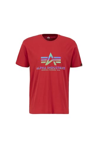 Alpha Industries Herren Basic T Rainbow Ref, Speed Red, XXL Alpha Industries Herren Basic T Rainbow Ref, Speed Red, XXL von ALPHA INDUSTRIES