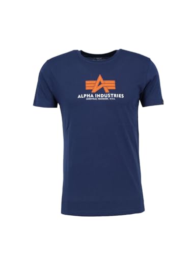 Alpha Industries Herren Basic T Rubber T-Shirt, Ultra Navy, XXL von ALPHA INDUSTRIES