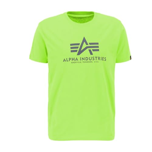 Alpha Industries Herren Basic T-Shirt, Hornet Green, S von ALPHA INDUSTRIES