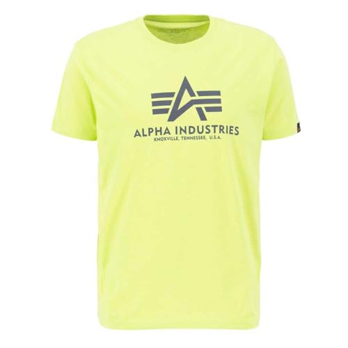 Alpha Industries Herren Basic T-Shirt, Hornet Green, S von ALPHA INDUSTRIES