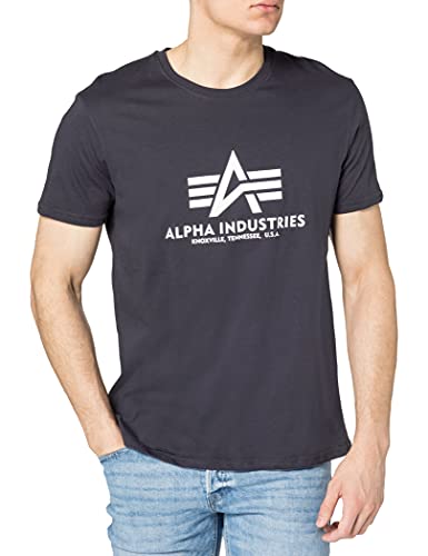 Alpha Industries Herren Basic T-Shirt, Iron Grey, M von ALPHA INDUSTRIES