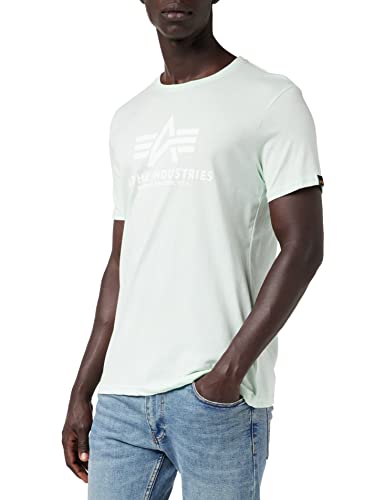 Alpha Industries Herren Basic T-Shirt, Mint, M von ALPHA INDUSTRIES