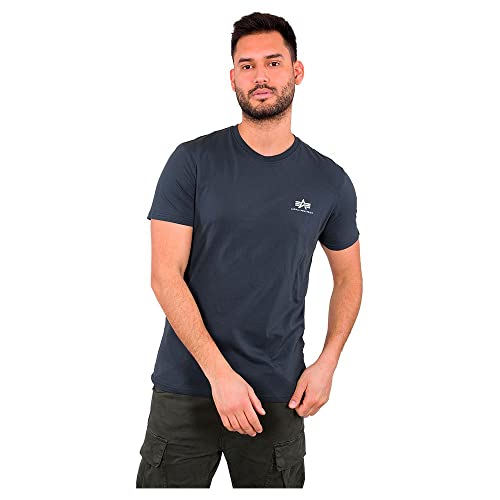 Alpha Industries Herren Basic T Small Logo T-Shirt, Navy, XXL Alpha Industries Herren Basic T Small Logo T-Shirt, Navy, XXL von ALPHA INDUSTRIES