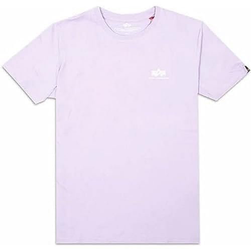 Alpha Industries Herren Basic T Small Logo T-Shirt, Pale Violet, 56 von ALPHA INDUSTRIES