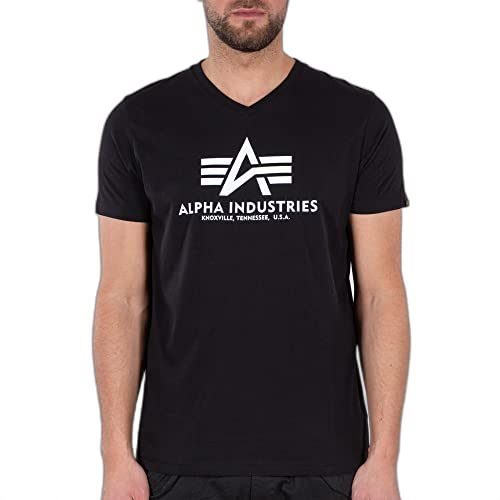 Alpha Industries Herren Basic V-Neck T-Shirt, Black, XXL Alpha Industries Herren Basic V-Neck T-Shirt, Black, XXL von ALPHA INDUSTRIES