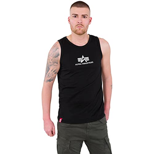 Alpha Industries Herren Basic top T-Shirt, Black, S von ALPHA INDUSTRIES