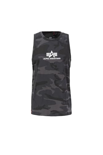 Alpha Industries Herren Basic top T-Shirt, Black Camo, XL von Alpha Industries
