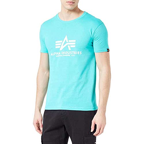 Alpha Industries Herren Camiseta Basic para Hombre Kurzarm Shirt, Atomic Green, von ALPHA INDUSTRIES