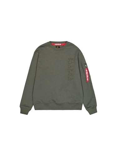 Alpha Industries Herren EMB Sweater, Dark Olive, L Alpha Industries Herren EMB Sweater, Dark Olive, L von Alpha Industries