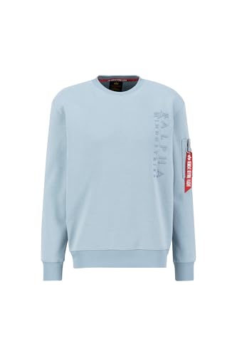Alpha Industries Herren EMB Sweater, Greyblue, L von Alpha Industries
