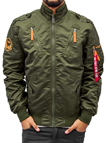 Alpha Industries Herren Falcon II Jacke, Grün (Dark Green 257), Medium von ALPHA INDUSTRIES