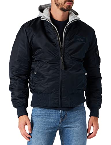 Alpha Industries Herren Fliegerjacke MA-1 D-Tec, Dunkelblau, Gr. XXL von ALPHA INDUSTRIES