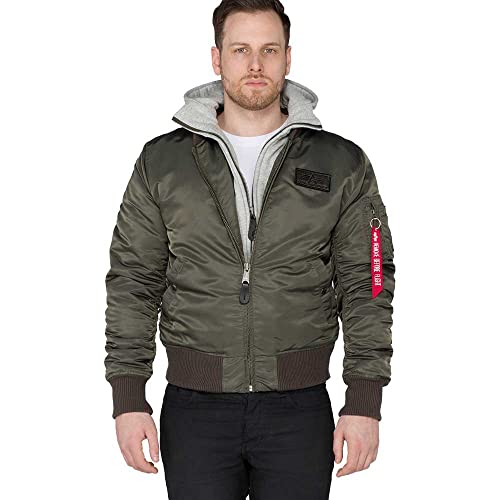 Alpha Industries Herren Ma-1 D-tec Für Bomberjacke, Dunkelgrau, M EU von ALPHA INDUSTRIES