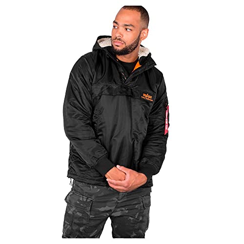 Alpha Industries Herren HPO Anorak, Black, Small von Alpha Industries