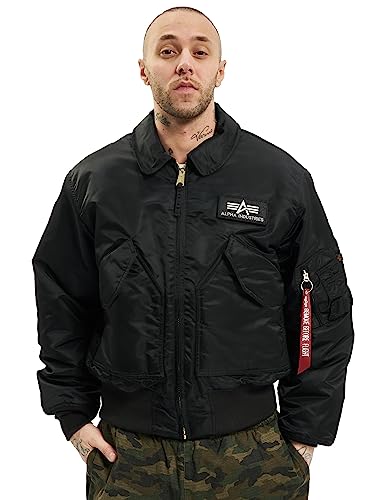 Alpha Industries Herren Jacke CWU 45, Schwarz (Black 03), XXL von ALPHA INDUSTRIES