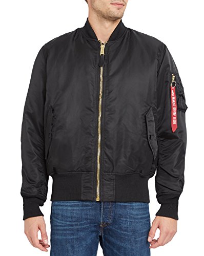 Alpha Industries Herren Jacke MA-1, Schwarz, M von ALPHA INDUSTRIES