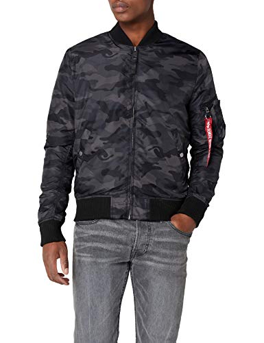 Alpha Industries Herren Jacke MA-1 TT, Mehrfarbig (Black Camo 125), Small von Alpha Industries