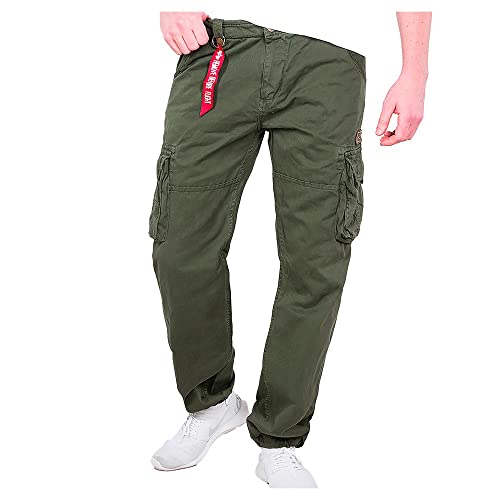 Alpha Industries Herren Jet Pant Freizeithose, Dark Olive, 28 von ALPHA INDUSTRIES