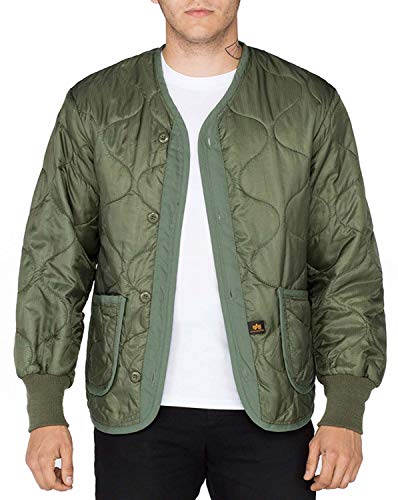 Alpha Industries Herren Liner Feldjacke, Olive, S von ALPHA INDUSTRIES