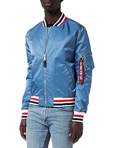 Alpha Industries Herren MA-1 LW Tipped Damen Bomberjacke, Airforce Blue, L von ALPHA INDUSTRIES