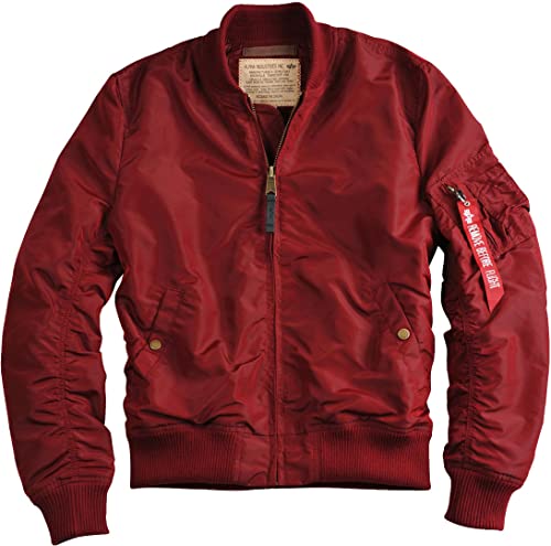 Alpha Industries Herren MA-1 TT Bomberjacke, Burgundy, XS von ALPHA INDUSTRIES