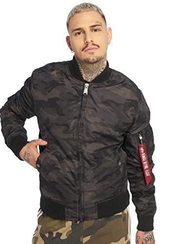 Alpha Industries Herren MA-1 TT Camouflage Bomberjacke, Schwarz (Black Camo 125), XX-Large von ALPHA INDUSTRIES