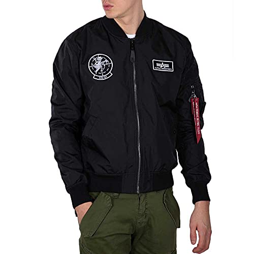 Alpha Industries Herren MA-1 TT Glow In The Dark Bomberjacke, Black, XL von Alpha Industries