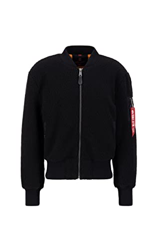 Alpha Industries Herren MA-1 Teddy Bomberjacke, Black, Large von ALPHA INDUSTRIES