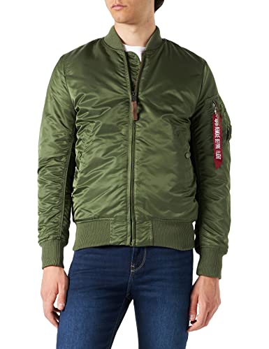 Alpha Industries Herren MA-1 VF 59 Long Bomberjacke, Sage-Green, Large von ALPHA INDUSTRIES